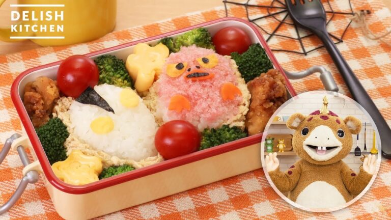 食べるのがもったいない！ウルトラマンとピグモンの2色お稲荷弁当　｜　How To Make Ultraman and Pigmon 2 color sushi box lunch