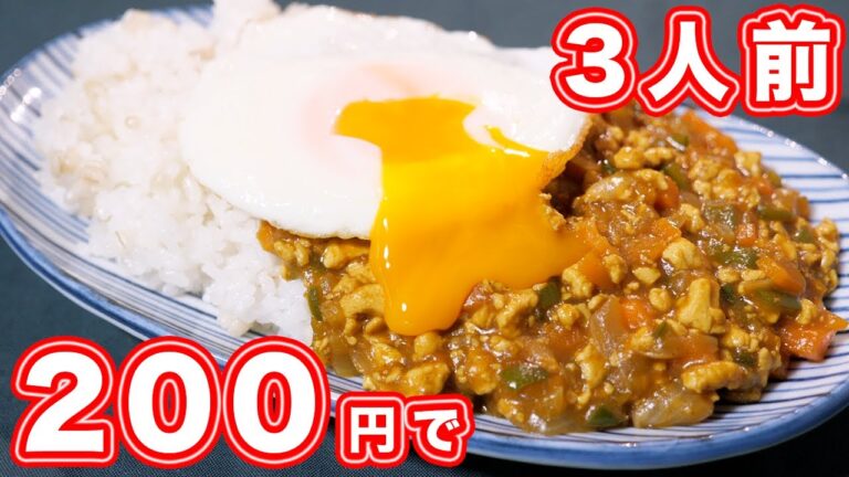 【２００円で節約ごはん】作り置きもできる！！なんちゃって豆腐キーマカレーの作り方【kattyanneru】