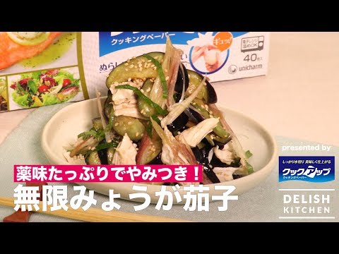 薬味たっぷりでやみつき！無限みょうが茄子　｜　How To Make Japanese ginger and Eggplant Mix Salad