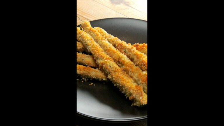 【手順2つで超簡単！】アスパラガスのフライ / Crispy Baked Asparagus Fries #shorts