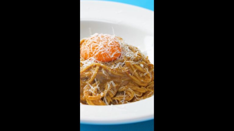 【これは飲める】そうめん余ったら絶対作ってね！カルボナーラにあれを加えて食欲全開 / Curry Carbonara Noodle #Shorts