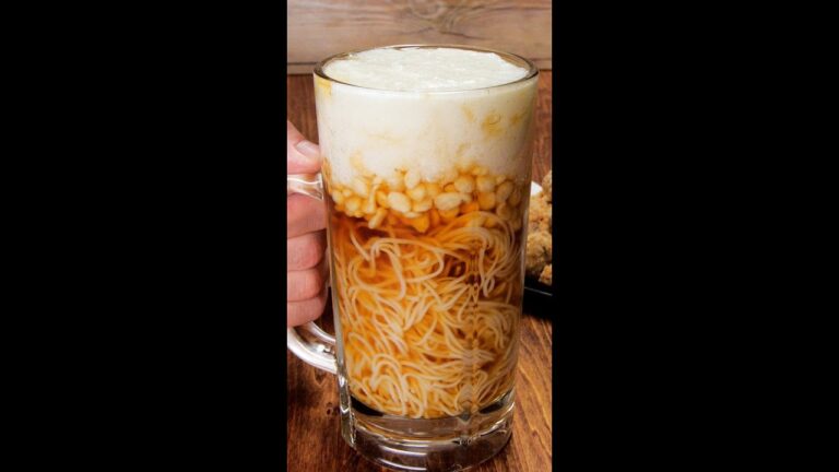 【え！何これ？】キンキンに冷えたビール♡じゃない！？ / Somen Noodles in a Beer Mug?! #Shorts