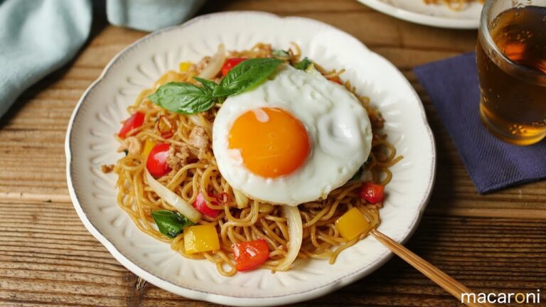 【すぐ麺】15分で エスニック 気分！ ガパオ 風 焼きそば のレシピ 作り方