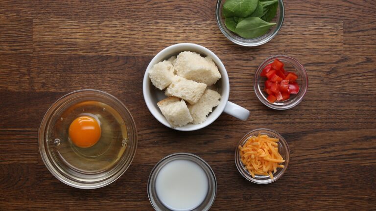 レンジで簡単！マグで作る朝ごはん4選☕️