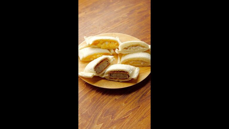 【ラン◯チパック風】“あのサンドイッチ”を家で再現！ / Japanese Popular Sandwich Snacks #shorts