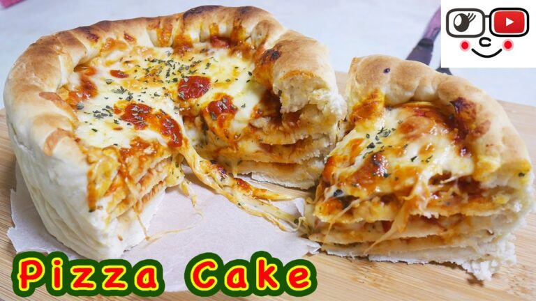 HOW TO MAKE A PIZZA CAKE 巨大なピザケーキを作ってみた！【クリスマスレシピ】