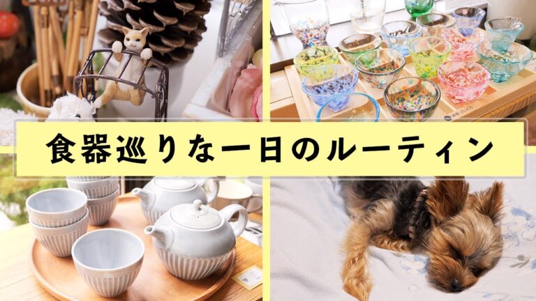 【すっぴん全開】食器を買いに陶器屋さんに行く休日ルーティン／GRWM【kattyanneru】