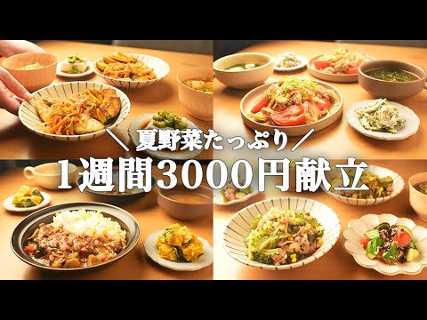 【1週間の夕飯献立】夏野菜の時短レシピをさくっとご紹介！簡単スピード晩ごはん5日間