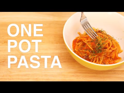 お鍋ひとつで出来るパスタ！ワンポットパスタの作り方 | How to Make One Pot Pasta レシピ Recipe