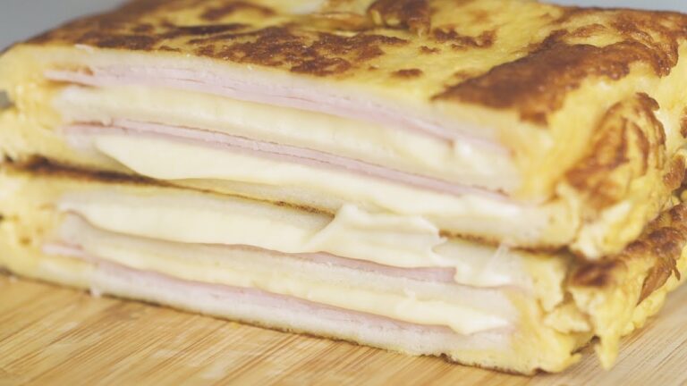 【朝ごはんに】最高に旨い「ハムチーズフレンチトースト」の作り方