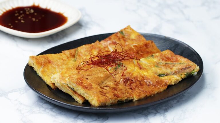 オートミールで簡単ヘルシーチヂミ♪ / Korean Pancake Made With Oatmeal