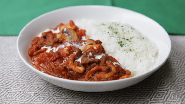 市販のルーは使わない！きのことトマトのハヤシライス♪ / Homemade Hayashi rice with mushroom