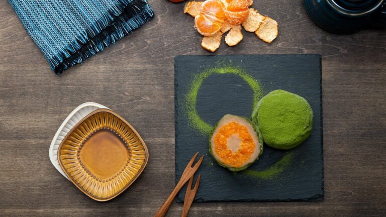 まるごとみかんの抹茶大福〜もちもちジュワー♪〜 / Mikan Matcha Daifuku