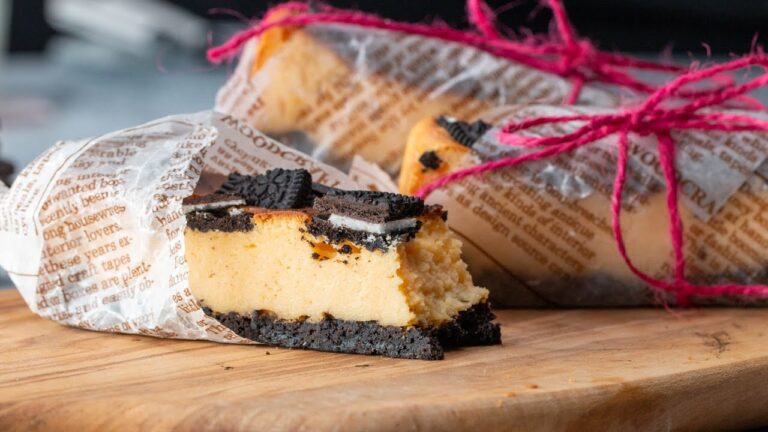 簡単スティックチーズケーキ♪ 〜クッキーアンドクリームたっぷり〜 / Super rich! Biscuit cheese cake bars