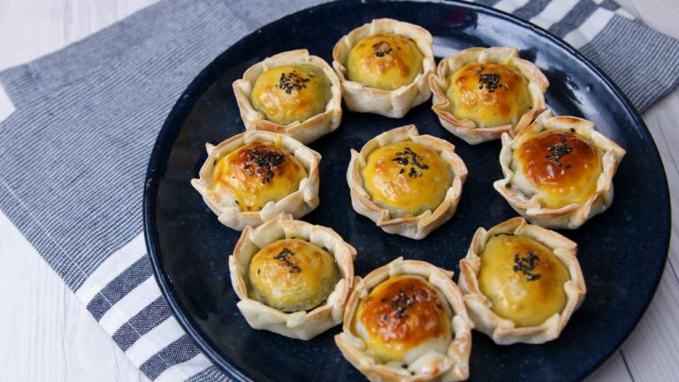 ほうじ茶香るスイートポテトパイ〜餃子の皮で簡単おやつ♪〜 / Roasted Green Tea and Sweet Potato Pie