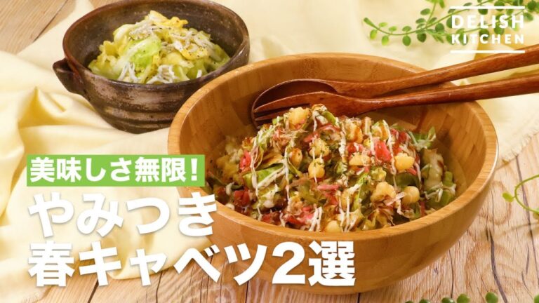 美味しさ無限！やみつき春キャベツ2選　｜　How To Make Addictive Spring Cabbage 2 Selection