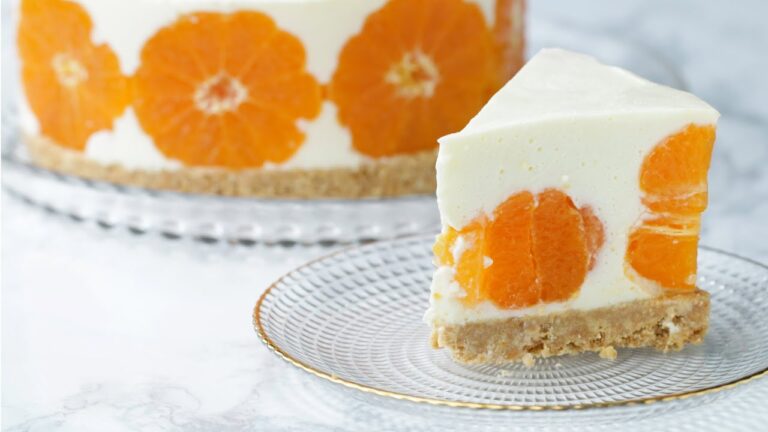 まるごとみかんのレアチーズケーキ〜切って可愛い〜 / Whole Tangerine Cheesecake
