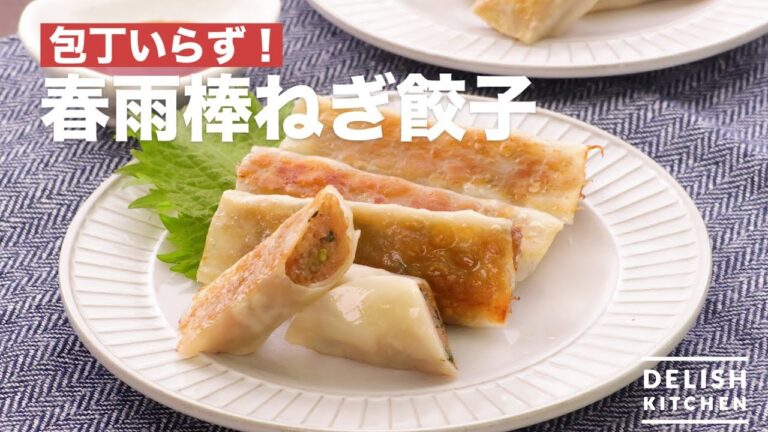 包丁いらず！春雨棒ねぎ餃子　｜　How To Make Spring Rain Stick Onion Dumpling