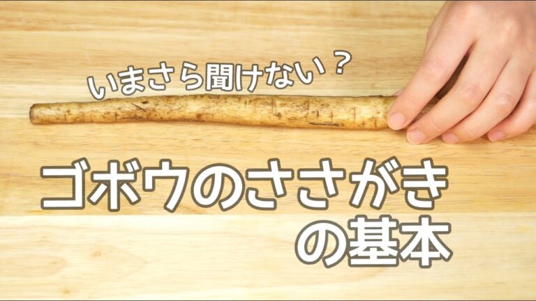 今さら聞けない？ゴボウのささがきのの基本｜How to cut burdock レシピ recipe