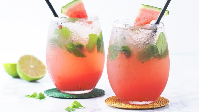 暑い日に飲みたい！さわやかスイカモヒート🍉