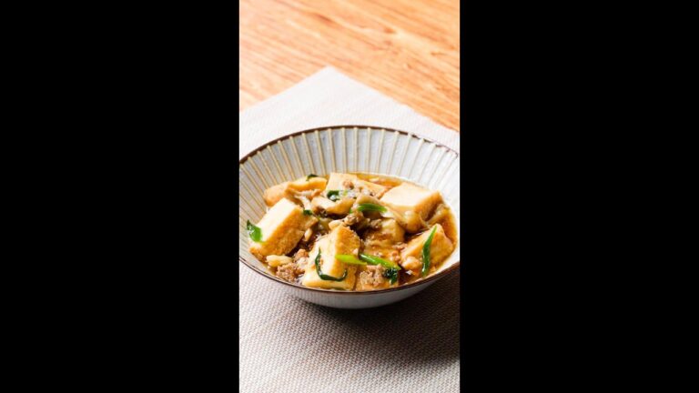 【 節約レシピ】厚揚げとまいたけの煮込み Collaboration With  DAIGOも台所 / Simmered Deep Fried Tofu with Mushrooms #shorts