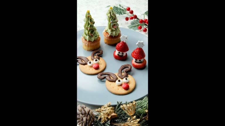 【クリスマスをおうちで楽しもう】市販のお菓子で作れるレシピ3選 / 3 Easy Christmas Treat Ideas #shorts