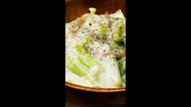 【迷ったらこれ！白菜と豚バラ】とろける♡簡単無限おかずレシピ Collaboration With DAIGOも台所 / Creamed Chinese Cabbage with Pork