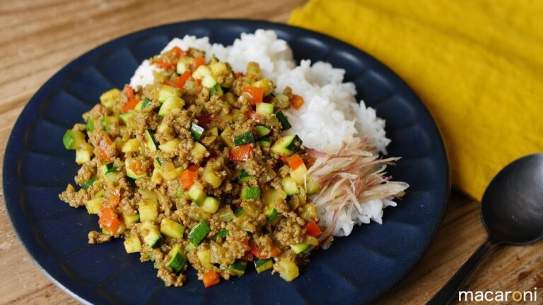 味付けこれだけ!? ごろごろ 夏野菜の キーマ カレー のレシピ 作り方