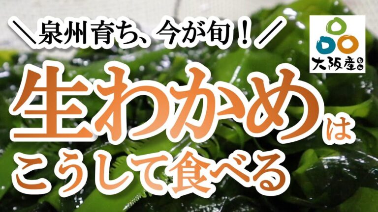 【養殖わかめ】簡単！ゆでて冷凍！泉州産生わかめの楽しみ方