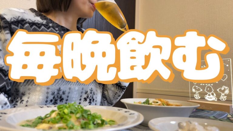 【晩酌】毎日お酒を飲む事が習慣化してしまった主婦の晩酌。