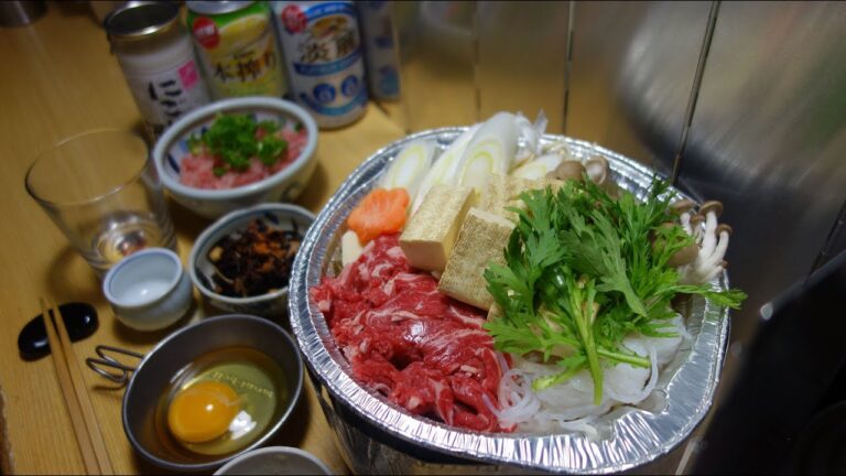 【宅飲み動画】すき焼きセット ネギトロ丼【昨日の晩酌】