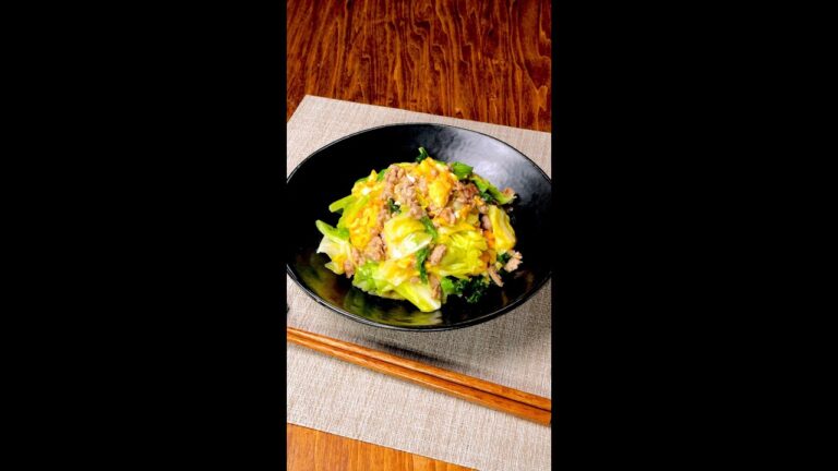 【春キャベツには塩ダレが正解でした】包丁いらずの激旨おかずレシピ Collaboration With DAIGOも台所 / Cabbage and Meat Stir Fry #shorts