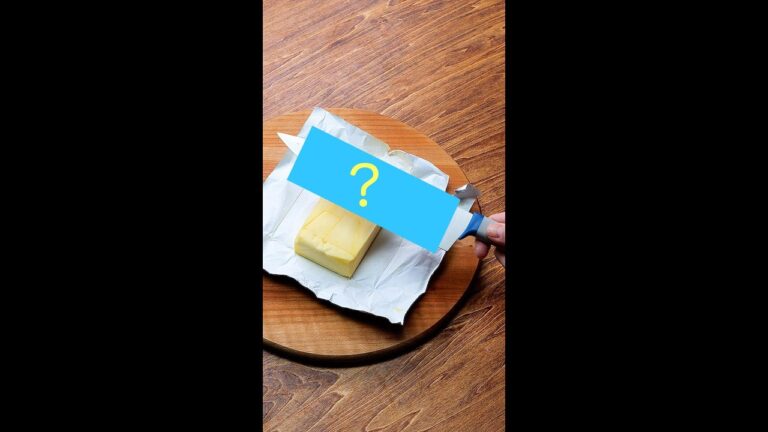 【バター切る時、包丁にくっつきませんか？】家にある〇〇使えば無敵♡切り方裏技 / How to Cut Butter WITHOUT a MESS #shorts