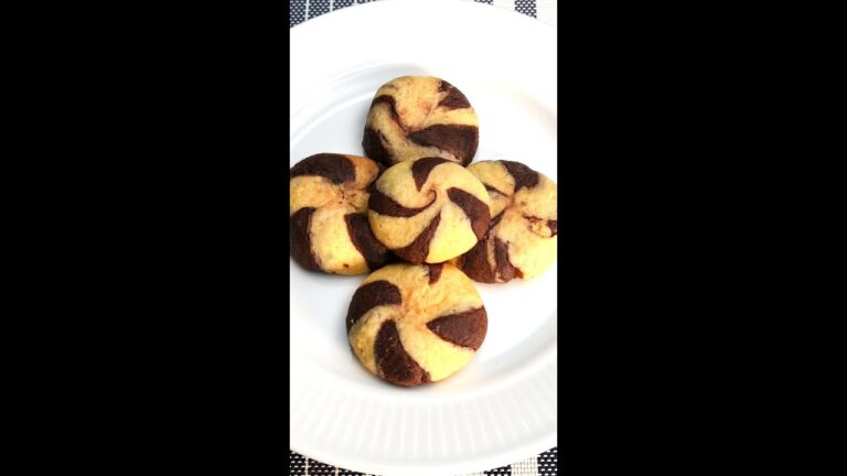 【サクサク食感】ぐるぐるかわいいうずまきクッキー / Pinwheel Swirl Cookies #shorts