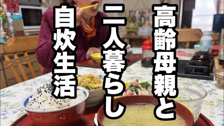 【50歳独身男ご飯支度】春雨サラダ…ヤリイカと浅葱の酢味噌和え…長芋トロロ…自家製ぬか漬け…ご飯…しめじとワカメの味噌汁だょョ！