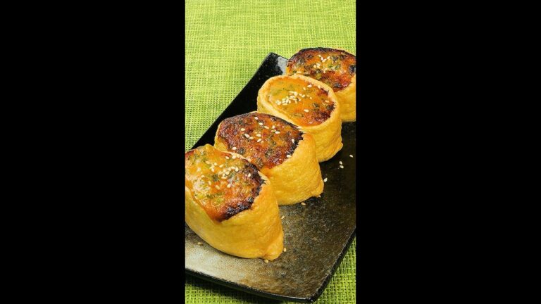 【油揚げ買ったら絶対作って♡】爆ウマなのにコスパ最強！簡単トースターレシピ / Roast Inari-Sushi with Miso Sauce #shorts