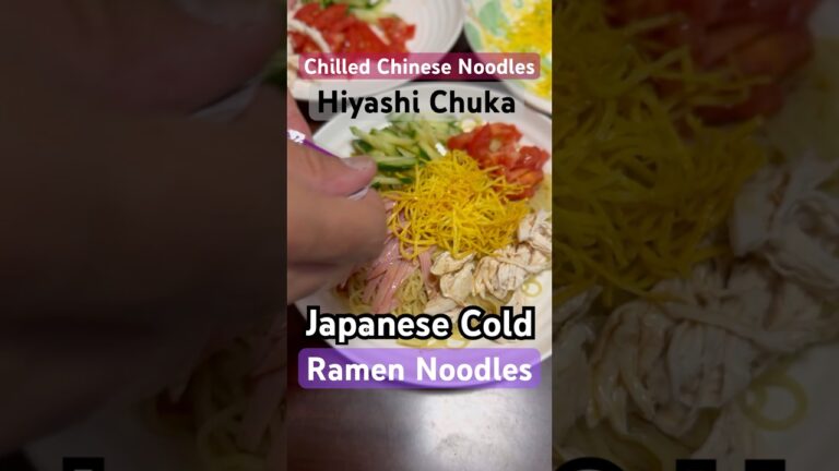 Hiyashi Chuka Japanese cold ramen noodles #hiyashichuka #ramen #japanesefood