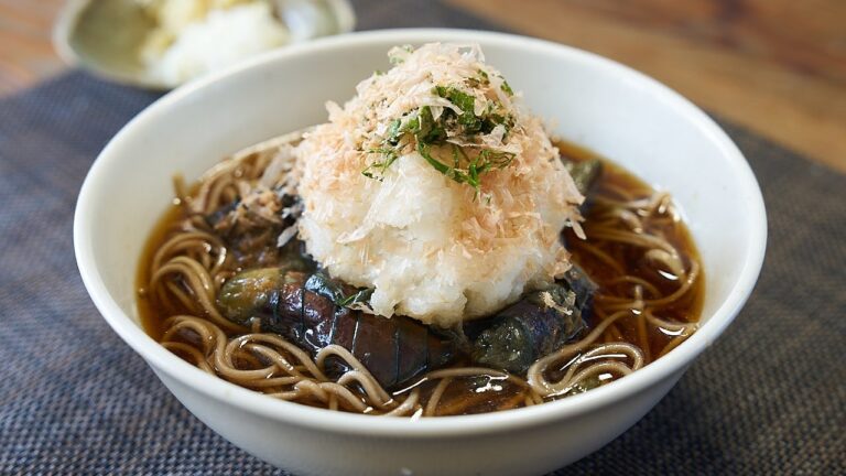 どんなに暑くて食欲なくてもこれだけはズルズルいけるんだよなぁ【冷やし茄子そば】