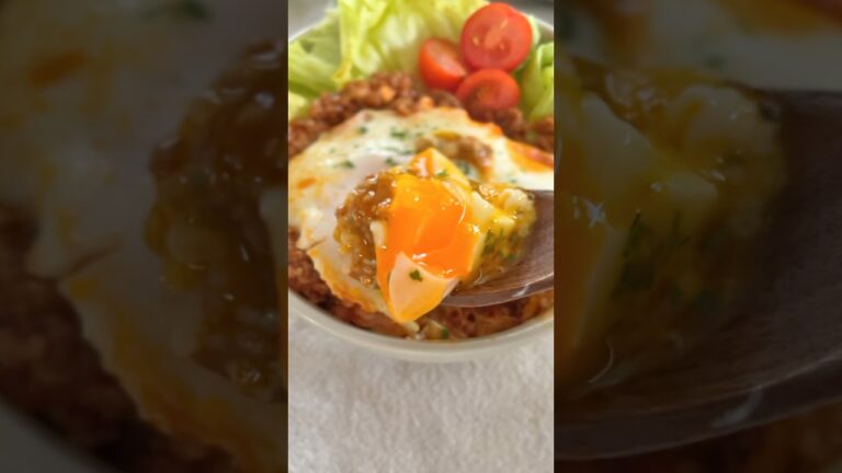 【子どもウケ抜群】らくらくロコモコ丼✨パパッとワンパン❤︎リピ確定！ #簡単レシピ #cooking