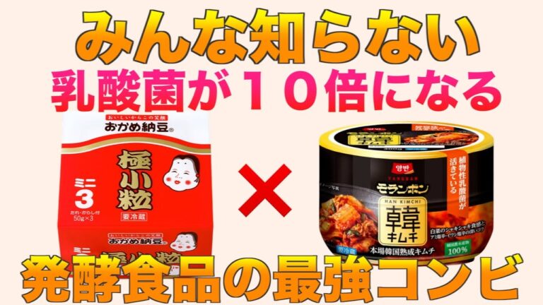 【乳酸菌が10倍に!?発酵食品の最強コンビ】【火を使わずに作れる簡単♩腸活アレンジレシピもご紹介】