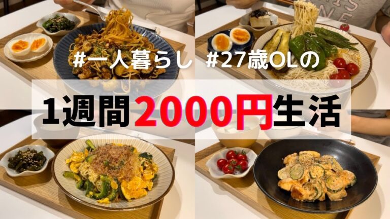 【夏野菜レシピ大公開】食費月1万円の1人暮らし夜ご飯