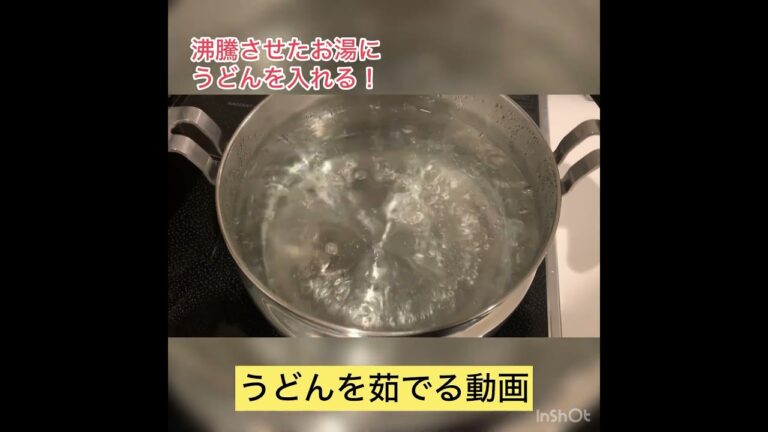 【おうち時間】うどんを茹でる動画。冷やしうどんにして食す。#おうち時間 #cookingchannel #料理  #コメント大歓迎