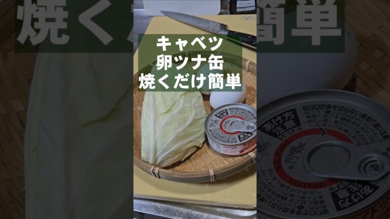 500万回再生！無限キャベツ ツナ缶と卵を混ぜて焼くだけ！簡単副菜おつまみ大量消費ヘルシーレシピ