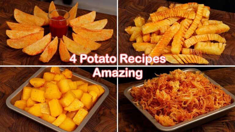 4 Amazing potato recipes | Potato wedges | French Fries | Collections Potato Snack