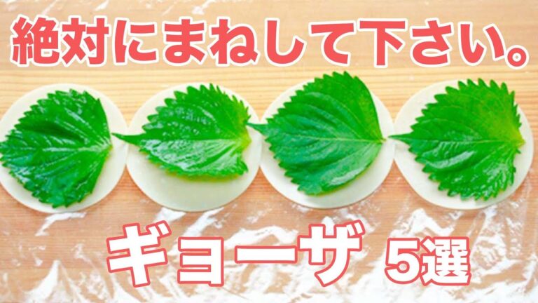 【絶対にまねして下さい。】こんな簡単にギョーザ作れるの？！激うま裏ワザレシピ5選 / 5 Secret Recipes For Gyoza