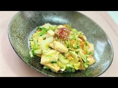 節約料理100円【とうふとキャベツレシピ】簡単レシピ／野菜たくさん／簡単中華風炒め物