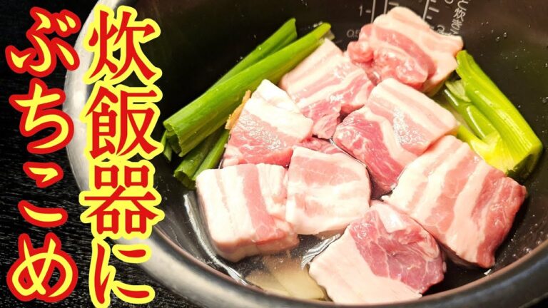 角煮は炊飯器にぶちこめ、鍋を使わないからこそトロトロで旨い！ヤバい角煮と角煮メシの製造法