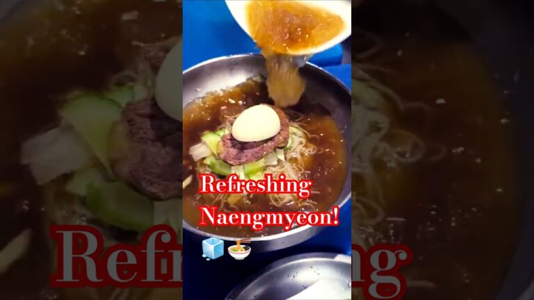 Naengmyeon korean cold noodle #cooking #recipe #foods