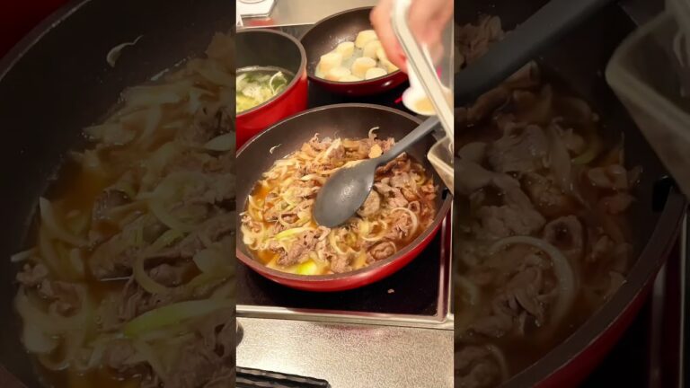 ぱぱっと簡単晩ごはん💖 #shorts #料理 #料理動画 #簡単レシピ #cooking #美味しい #牛丼